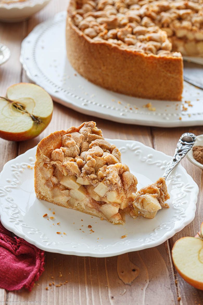 Apfelkuchen vegan gebacken &ndash; saftig und lecker