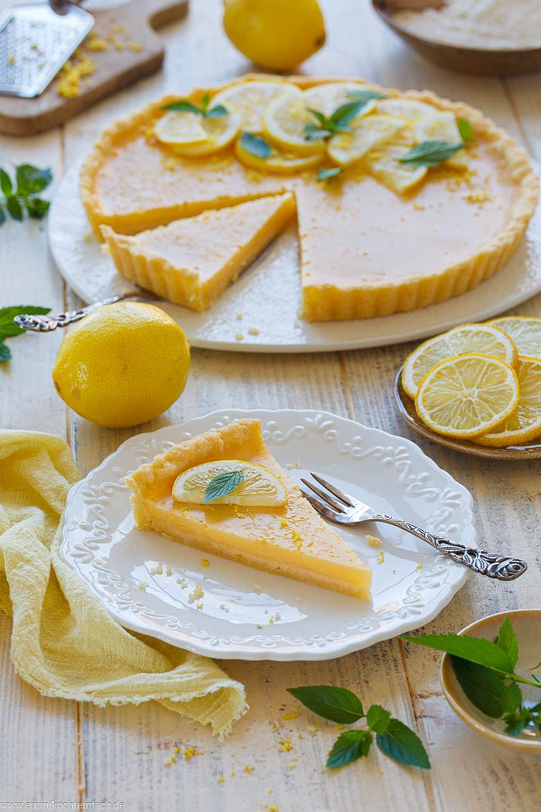 Zitronentarte mit Bio-Zitronen backen