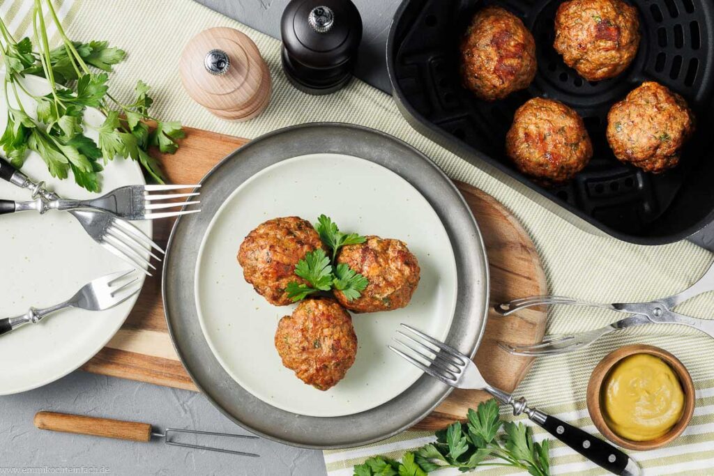 Rezept für Frikadellen im Airfryer