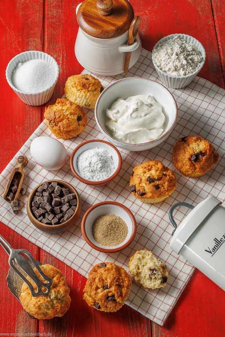 Zutaten f&uuml;r Muffins im Airfryer