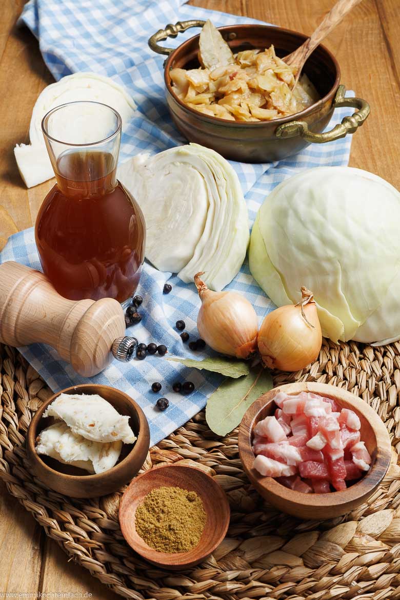 Zutaten f&uuml;r Bayrisch Kraut