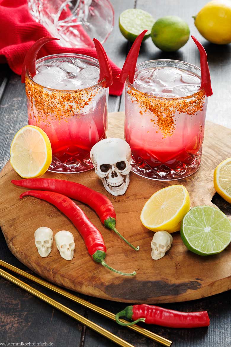 Zutaten f&uuml;r meinen alkoholfreien Halloween-Cocktail
