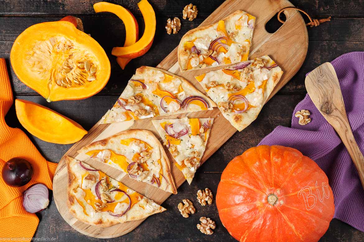 Rezept für Kürbis-Flammkuchen