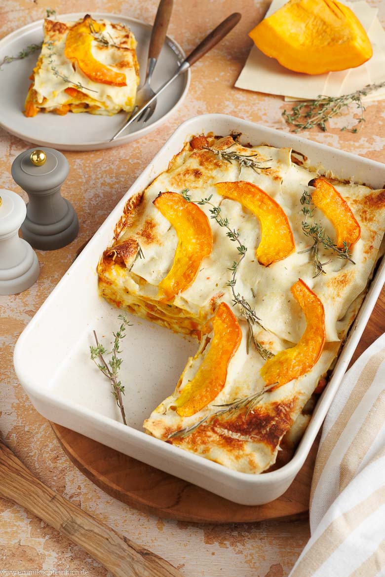 Vegetarische K&uuml;rbislasagne