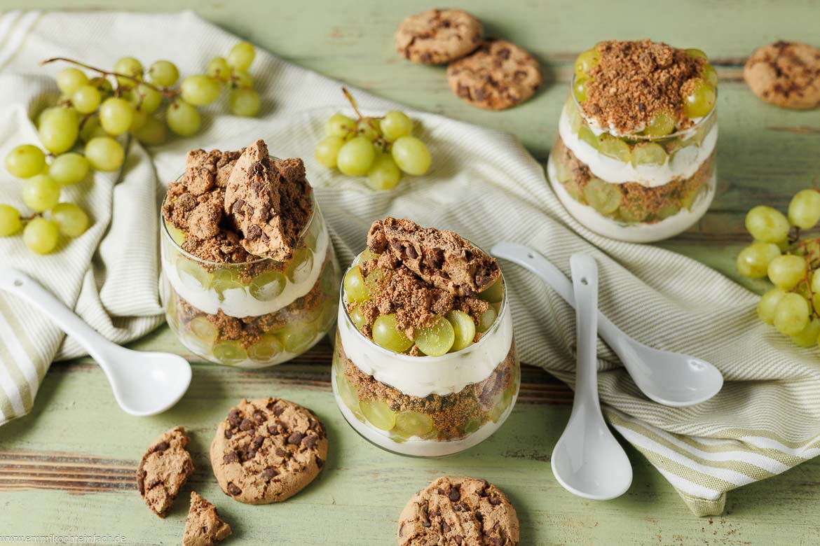 Rezept für Trauben-Cookie-Dessert