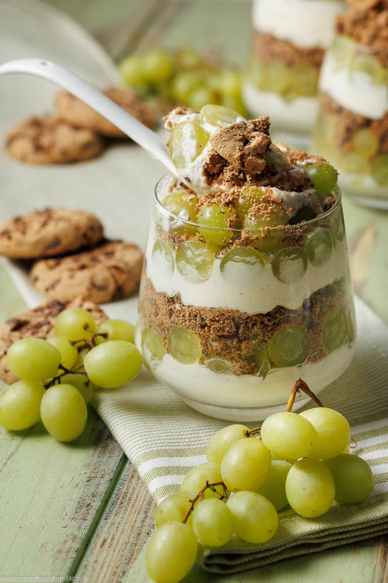 Cookie-Trauben-Dessert