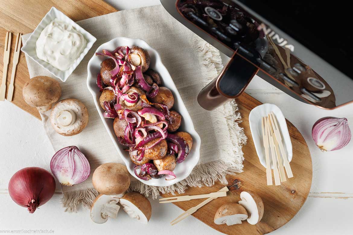 Rezept für Champignons im Airfryer