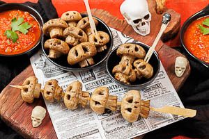 Fertig sind die Halloween-Champignons