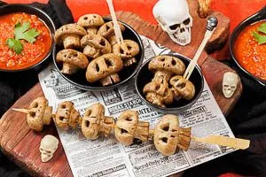 Fertig sind die Halloween-Champignons