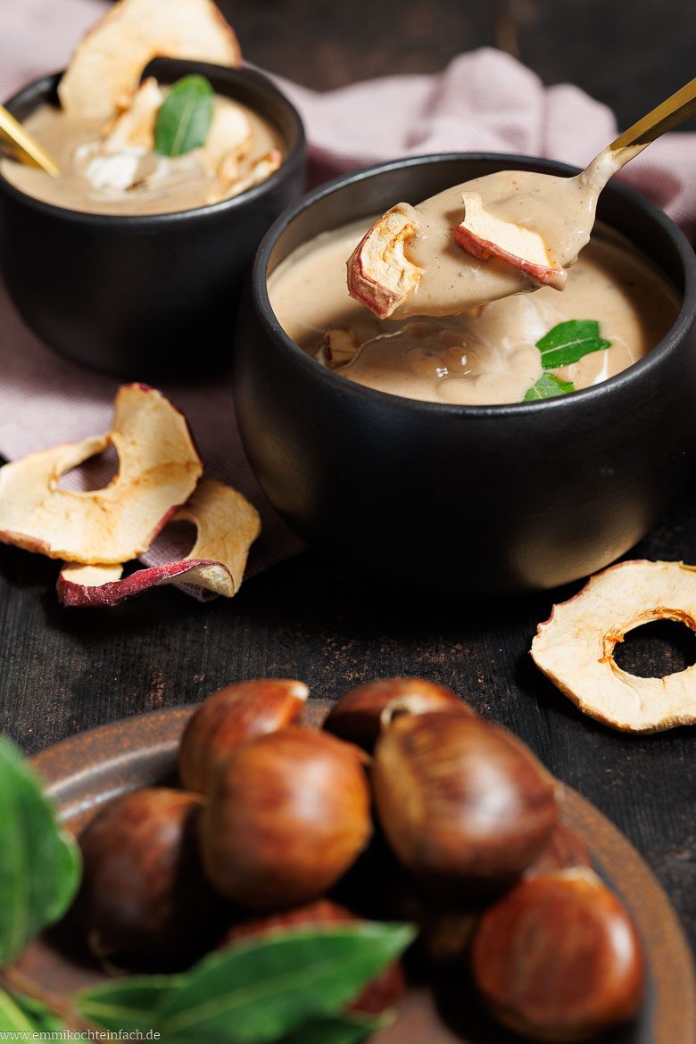Beilagen f&uuml;r Maronensuppe