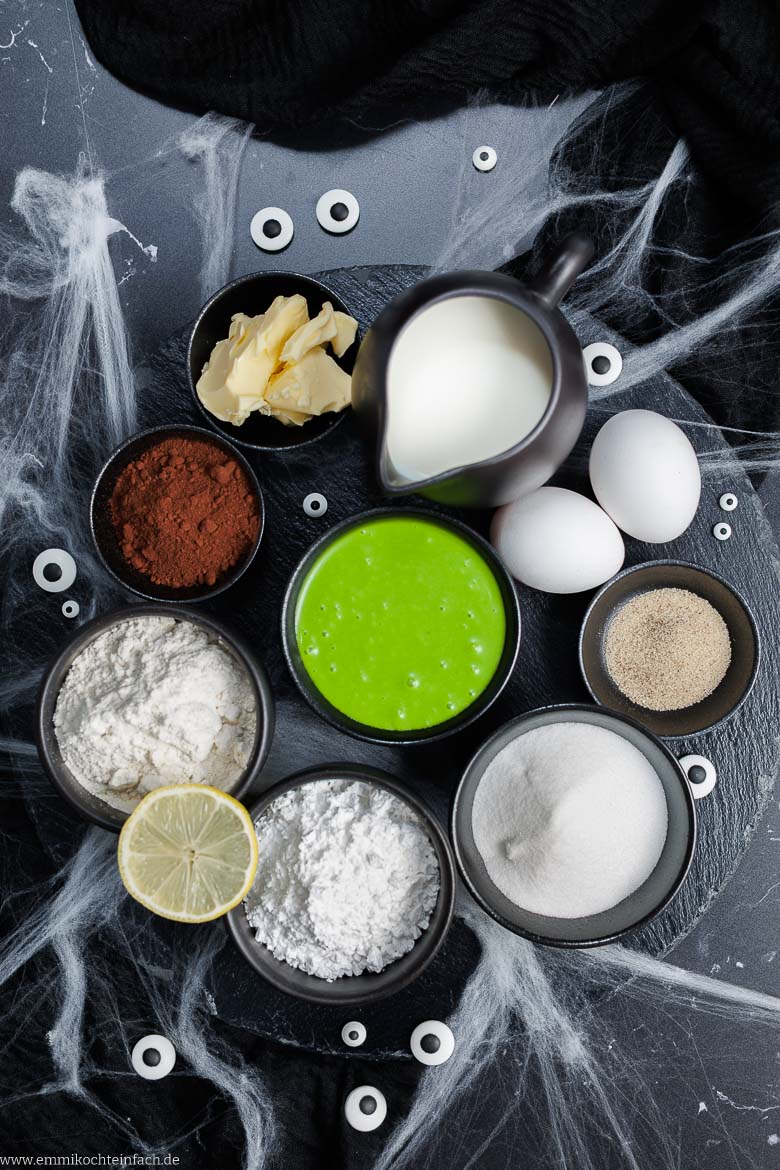 Zutaten für meinen Monster-Marmorkuchen