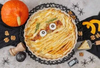 Rezept für Halloween-Quiche