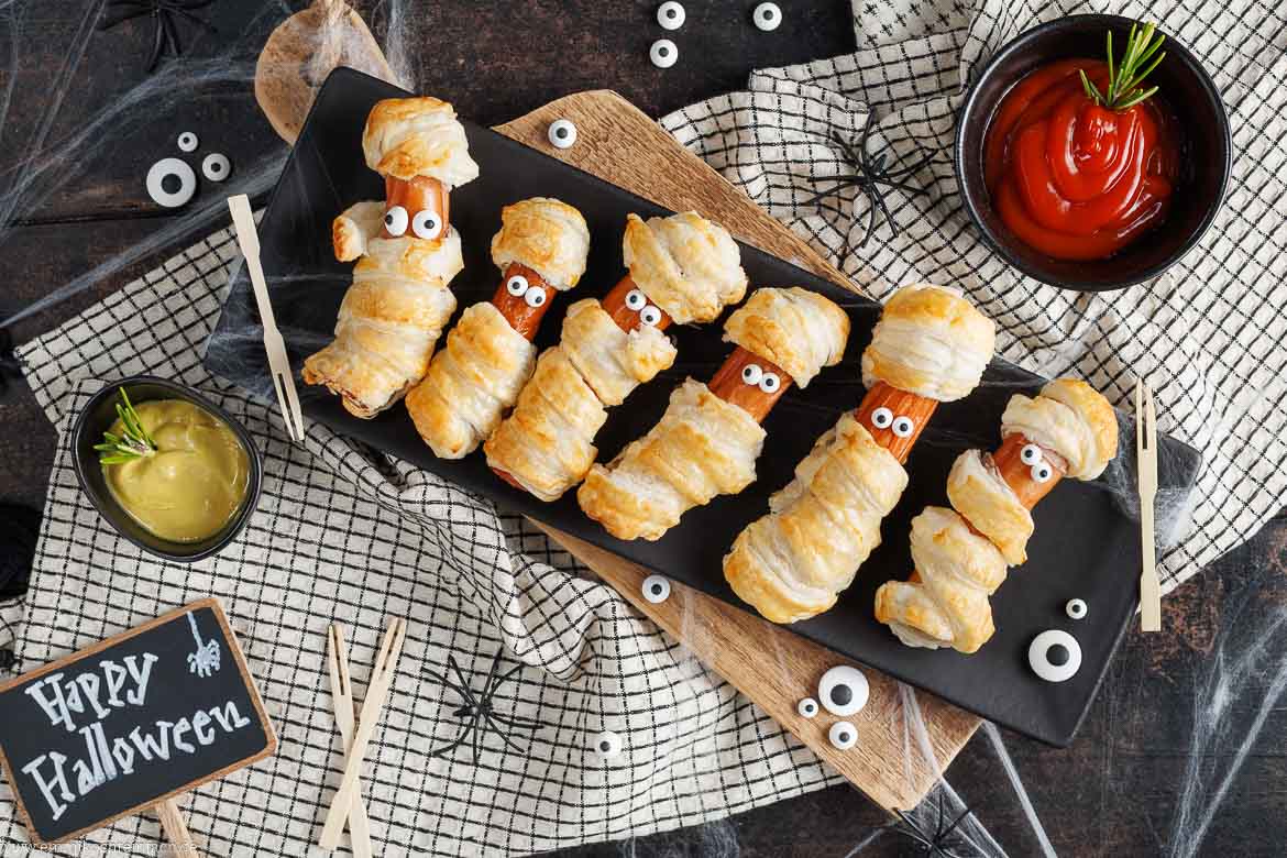 Rezept für Mumien-Würstchen