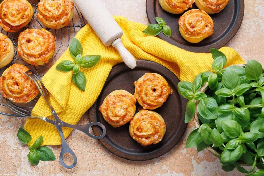 Rezept für Pizzaschnecken