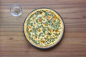 Salzkuchen im Ofen backen.